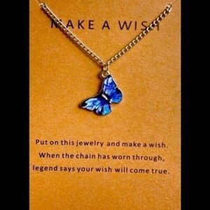 Make a Wish Inspirational Butterfly necklace 🦋 Random Color Butterfly